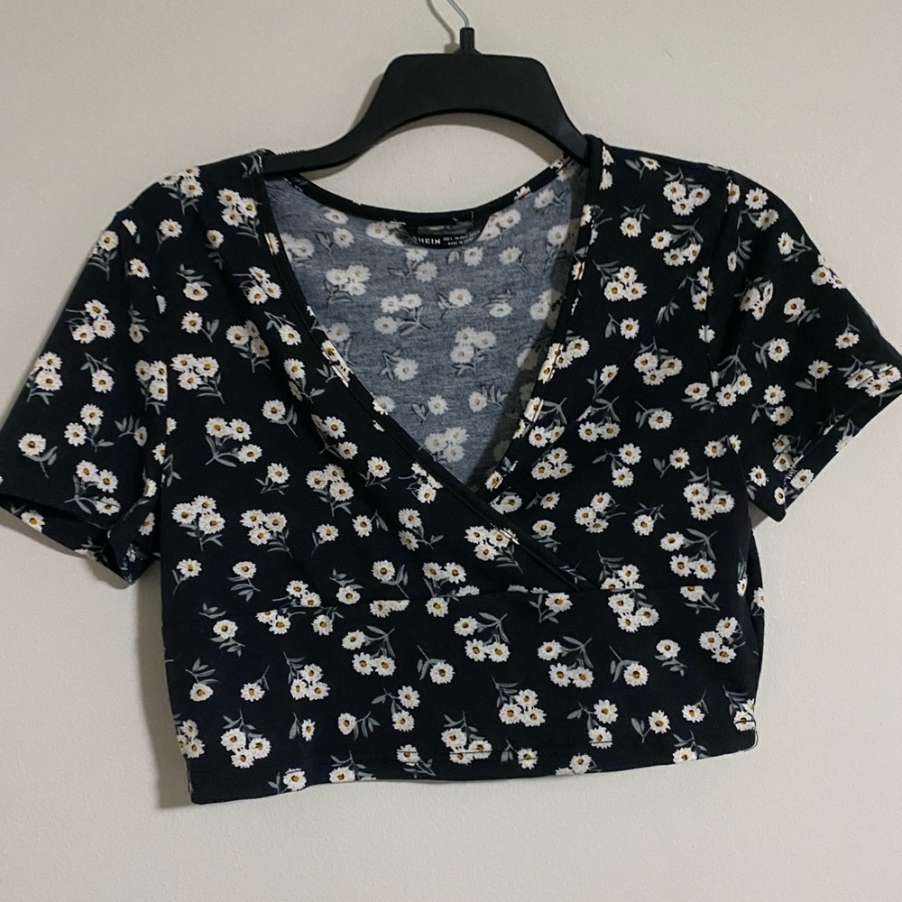 Never been worn floral crop top